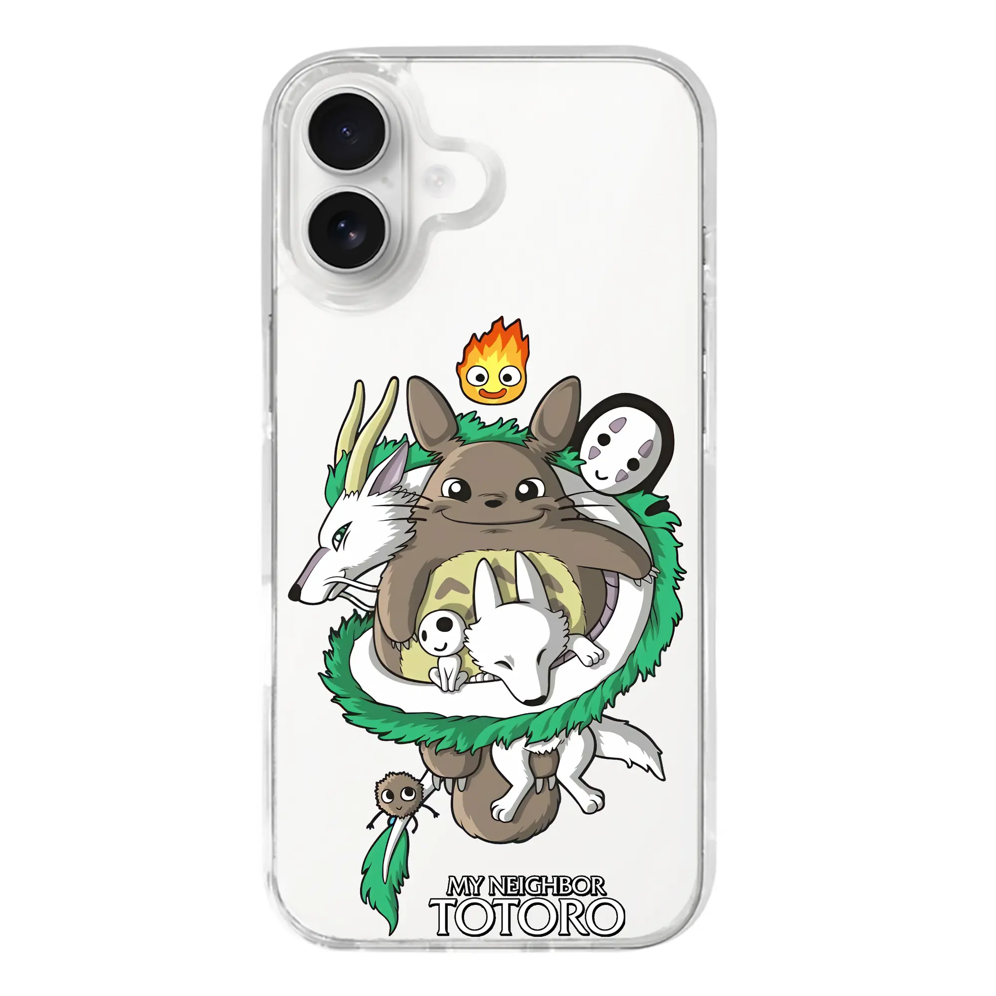 となりのトトロ グッズ トトロ - iPhone 17シリーズ 透明スマホケース – 薄型・耐衝撃・精密フィット保護カバー